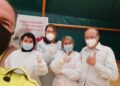 Vaccinazione nel centro Hub di Monopoli