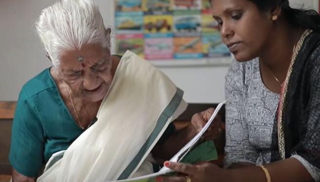 Impara a leggere e scrivere a 104 anni