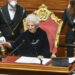 La senatrice a vita Liliana Segre parla da presidente provvisorio del Senato