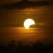 Eclissi parziale di sole.
