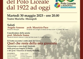 In scena i 100 anni del Liceo G. Galilei di Monopoli