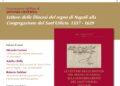 Lettere delle Diocesi del Regno di Napoli alla Congregazione del Sant’Ufficio. 1557-1629
