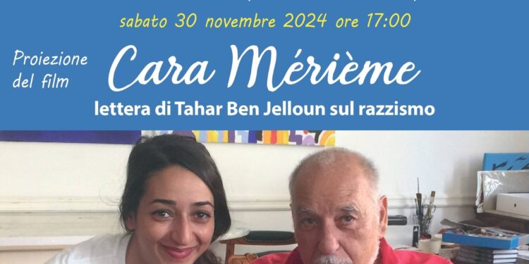 Linea Mediterranea. Omaggio ad Enrico Alba con il film “Cara Mérième”, una lettera di Tahar Ben Jelloun sul razzismo.