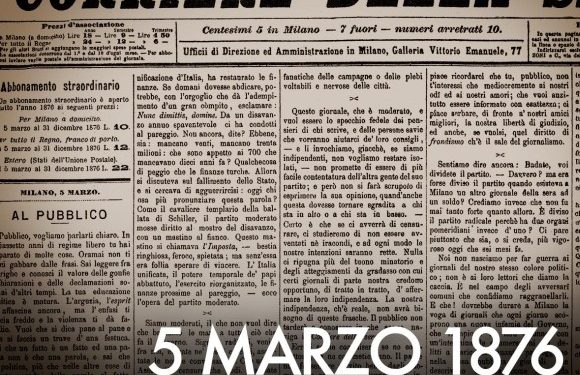 5 marzo 1876. Nasce il Corriere della Sera.
